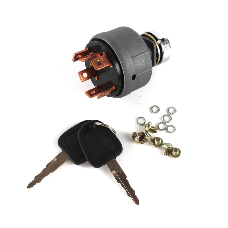 

XOJOX Excavator Parts For 549-00110a Starter Ignition Switch W/2 Keys For Daewoo Doosan S55 Dh55-5 Dh60-7 Dh80-7 Dh130-5 Dh150-7