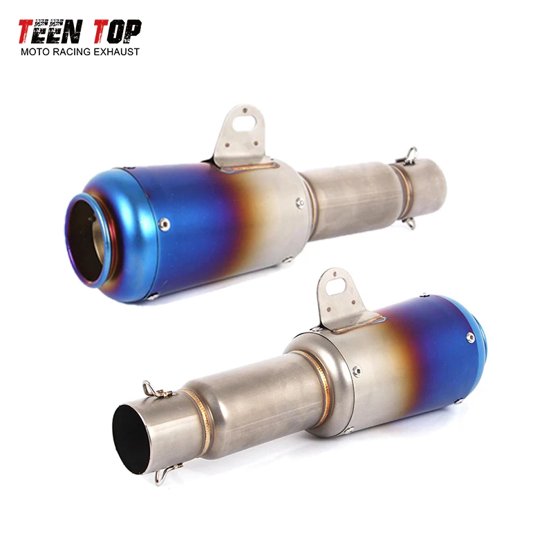 51MM Motorcycle Exhaust Muffler Sport Escape Moto Muffler For Dukati 696 848 CFR230 NC750X Tmax 500 530 Slip-on Exhaust Tailpipe