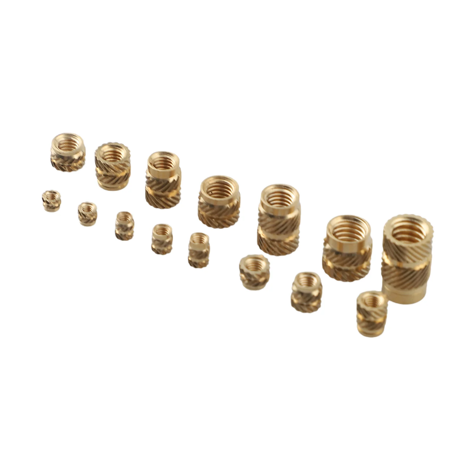 300pcs Threaded Inserts M2 M2.5 for m3 M5 for m6 Insert Nuts Brass Threaded Bushing Household Power Manual Tool Accessories