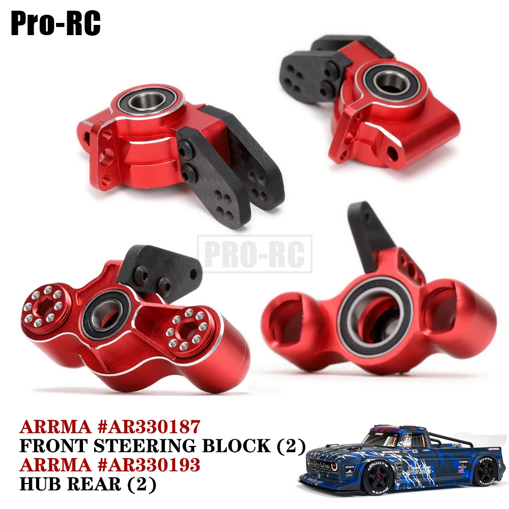 

Aluminum AR330187 Front Steering Block & AR330193 Hub Rear Fit ARRMA 1/7 MOJAVE LIMITLESS 1/8 TALION TYHPON KRATON INFRACTION