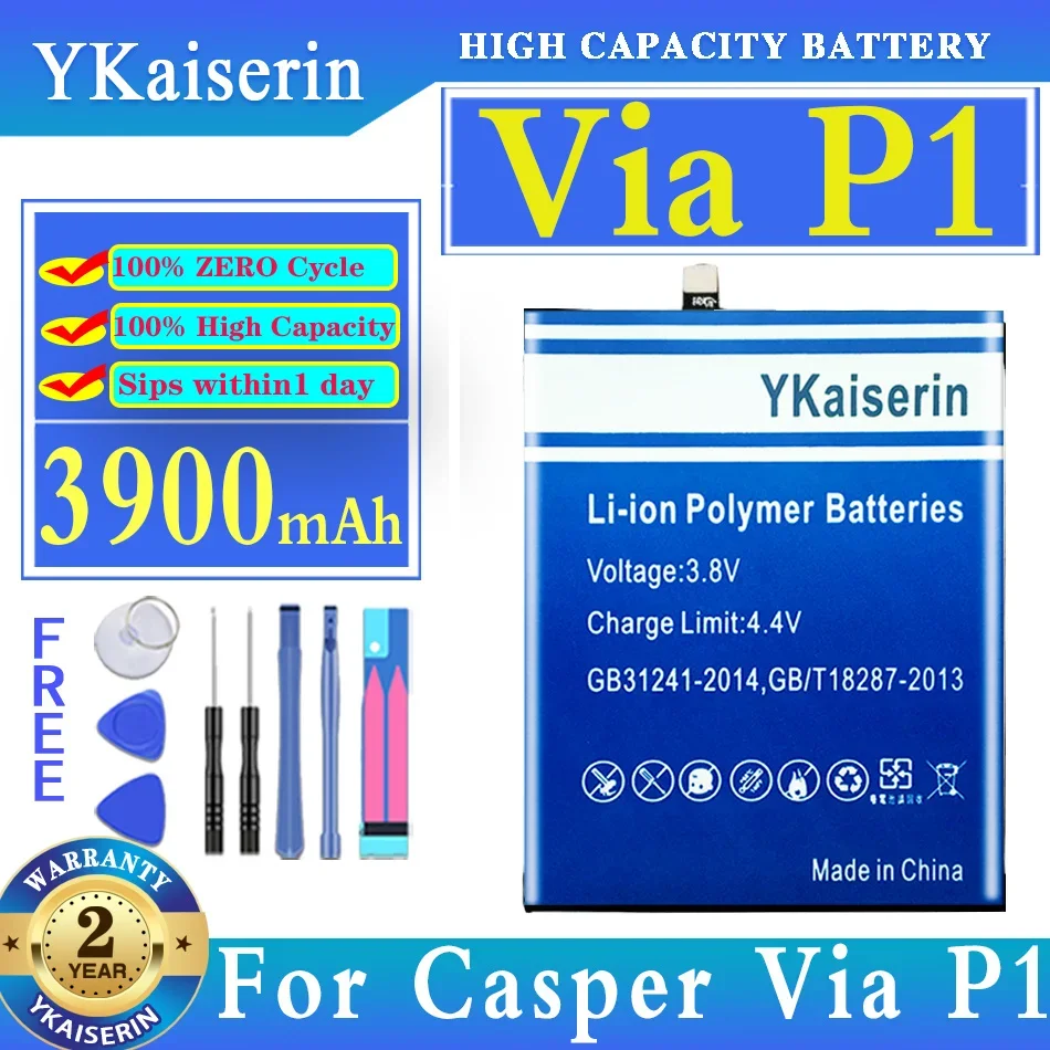 

YKaiserin Battery 3900mAh For Casper Via P1 Mobile Phone Batteries