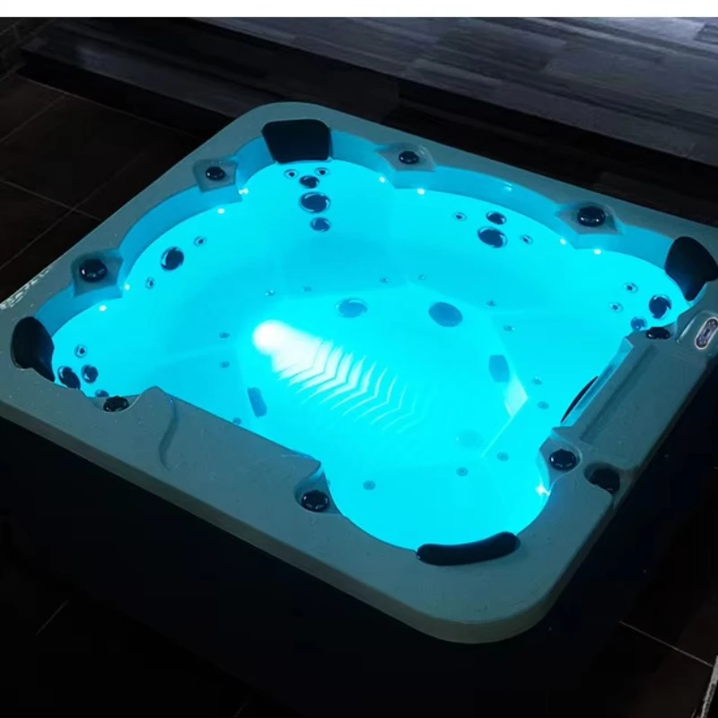 Bañera de hidromasaje a la venta Spa al aire libre barato Jacuzzi para 6 personas, Bañera de hidromasaje Acrílico de lujo Jacuzzi