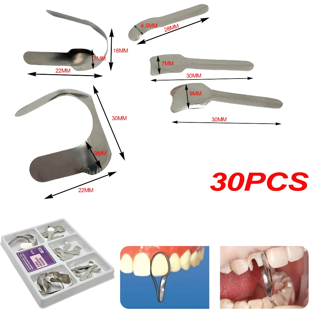 Dental Sectional Contoured Matrices System Anterior Matrix Band Ring Wedges Holder Twin Anterior Matrice Materials