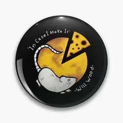 Rat In The Moon (Will Wood) Pin Buttons Brooches  Jewelry Accessory Customize Brooch Fashion Lapel Badges