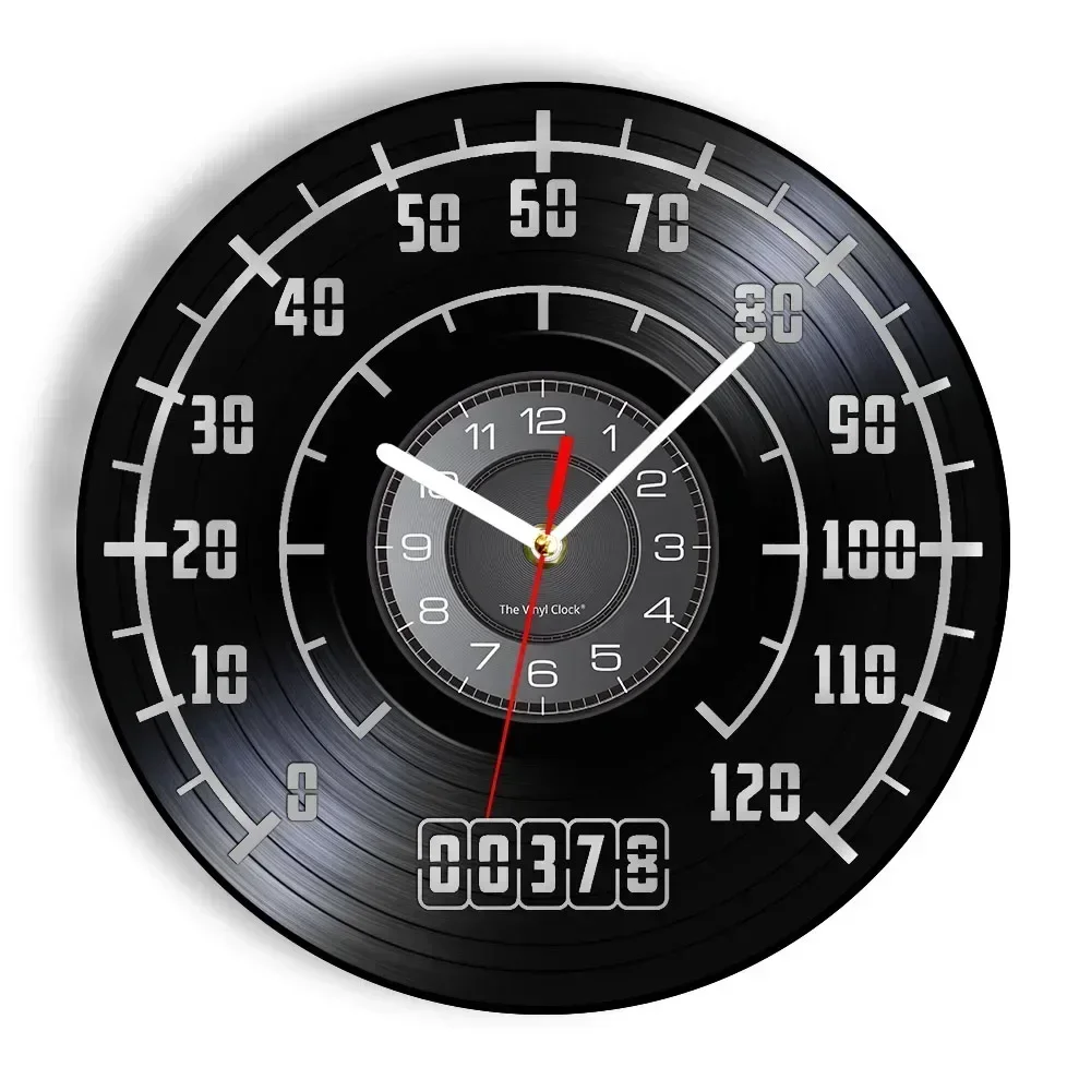 Tachometer Vinyl Record Wall Clock Car Automatic Tachometer Cut-off Longplay Wall Watch Garage Home Room Decoration Artwork