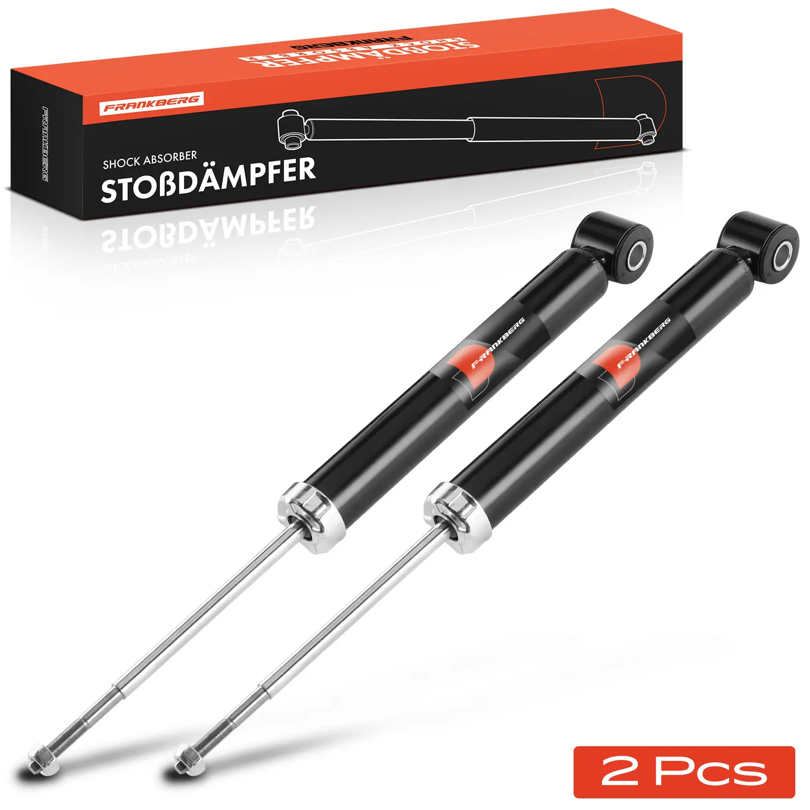 Frankberg 2x schokdemper achteras voor Renault Twingo 2I BCA BCM Smart Forfour 453 Fortwo Bj vanaf 2014 3438007 4533260500