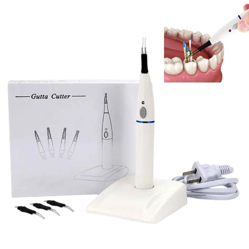 

Dental Gutta Percha Cutter Wireless Tooth Gum Cutter Obturation System with 4 Pcs Heating Tips Dentistry Tools
