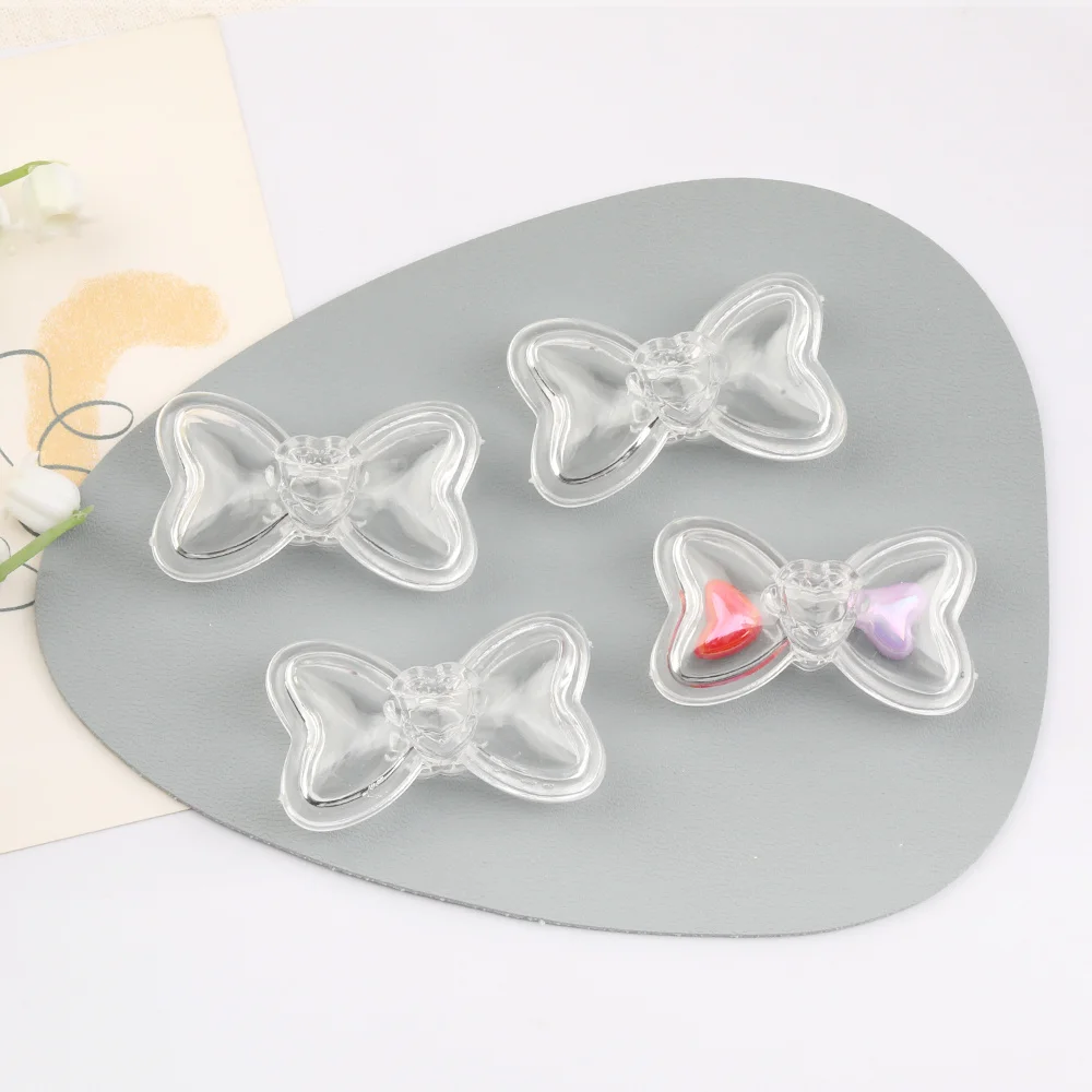 

Cordial Design 50Sets 23*40MM DIY Frame Beads/Bowknot Shape/Clear Effect/Acrylic Bead/Hand Made/Jewelry Findings & Components