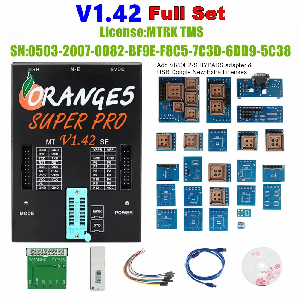 Orange5 V1.42 ECU Programmer Adds More Ecu Mcu List Program for Toyota/Suzuki/Hyundai Device Activate Full Authorization