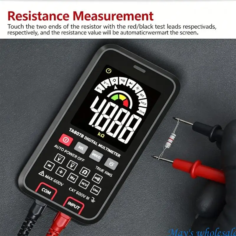 Compact Digital Multimeter With Overloads Protections For Safe Circuit Testing 448A