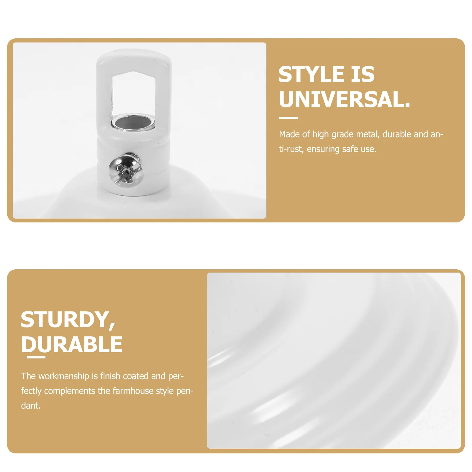 

1Set Ceiling Cover Plate Durable Metal Chandelier Canopy Kit Vintage Style Light Fixture Mounting Bracket 10kg Load Capacity