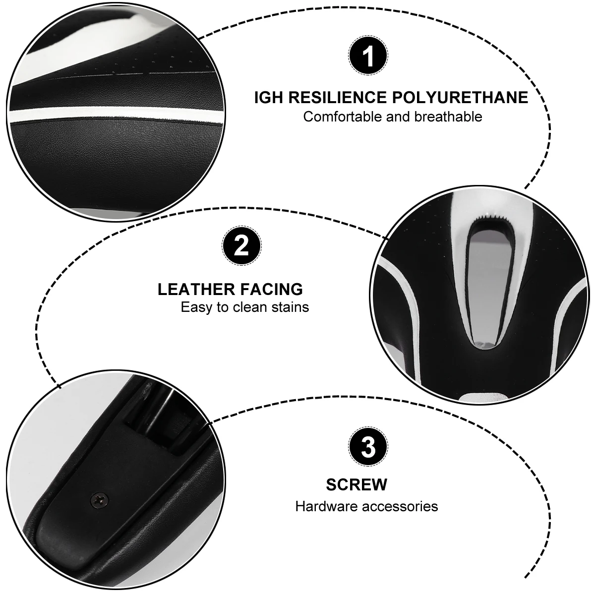 

Mountain Bike Saddle Comfortable Seat Cycling Adult Breathable High Resilience Hollow Outdoor Long Distance Riding