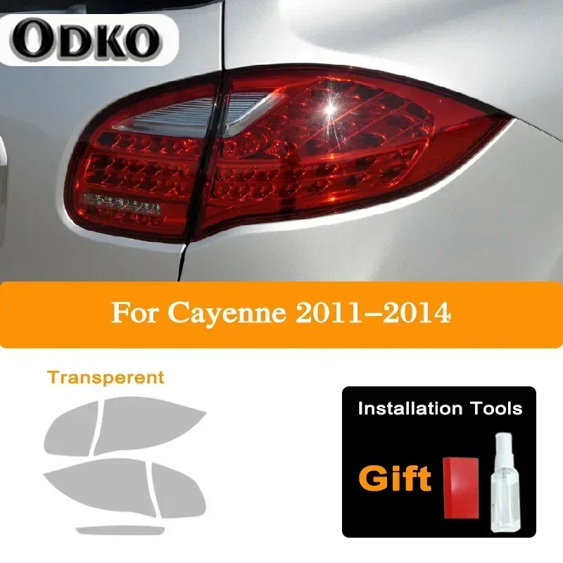 

Car Headlight Tint Black Protective Film For Porsche Cayenne 2019 2020 2011-On 958 Taillight Transparent TPU Sticker Accessories