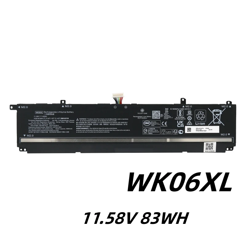 

WK06XL HSTNN-OB21 11.58V 83WH Laptop Battery For Hp OMEN 17-ck0079TX 17-ck0010nr 7 HSTNN-OB2I M41640-AC1 M41711-005