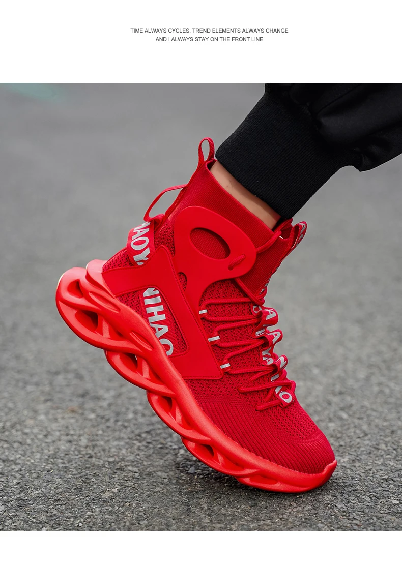 Herren-Freizeitschuhe, modische Laufschuhe, rutschfeste Offroad-Schuhe, Rennschuhe, atmungsaktive, dämpfende Sneakers, Mesh-Trainer für Paare – Detail 15
