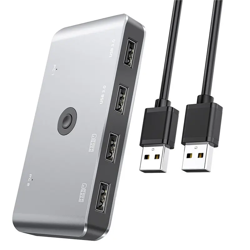 A98T USB 3.0 Switch 2 Computers Sharing 4 USB A Devices