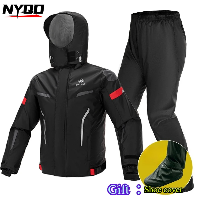 

Motorcycle Raincoat Rainpants Outdoor Riding Split Body Rain Pants Suit Waterproof Breathable Men and Women Jacket Equipment