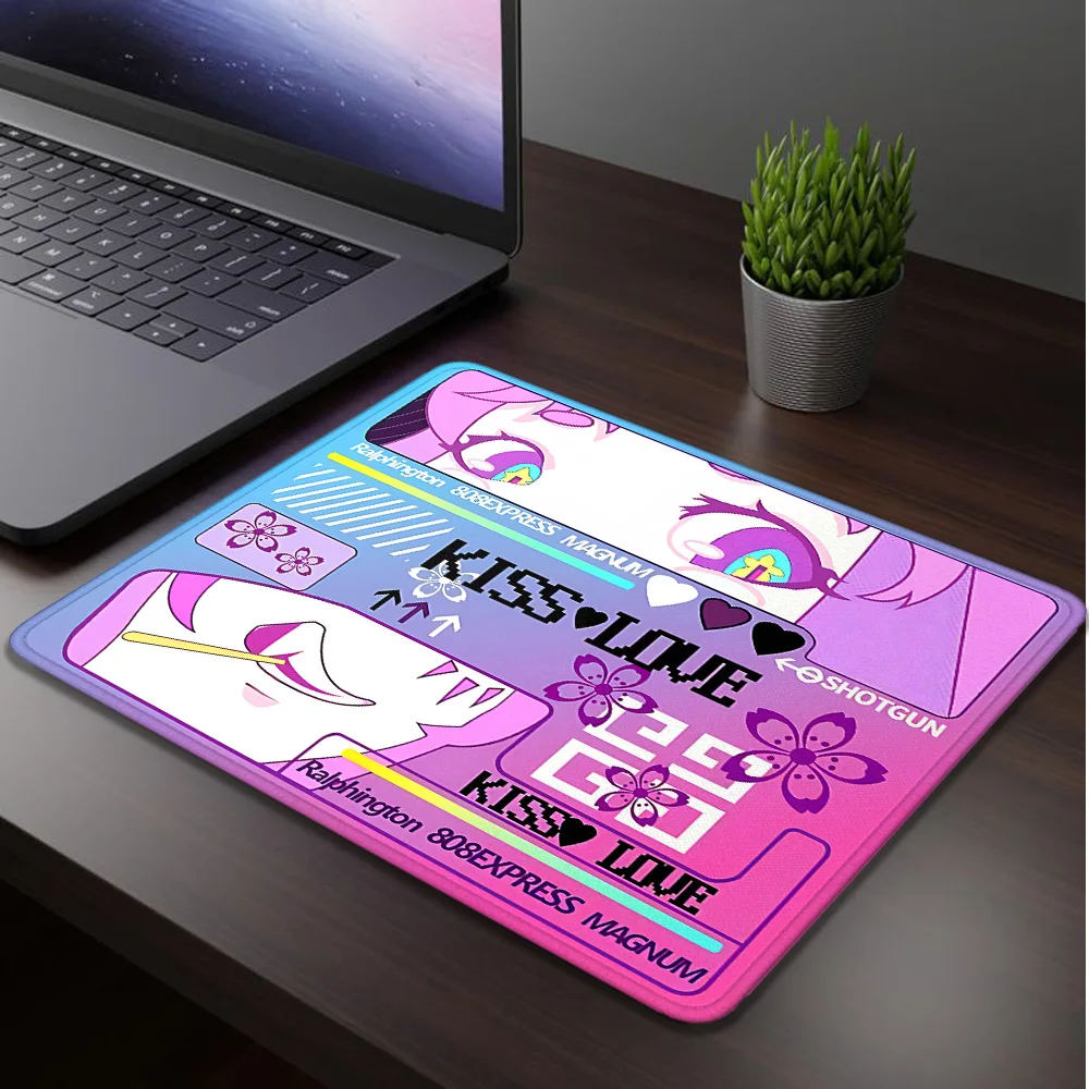 

Маленький коврик для мыши KISS LOVE для геймеров и офиса, компьютерный коврик для мыши, игровой коврик, настольный коврик для мыши