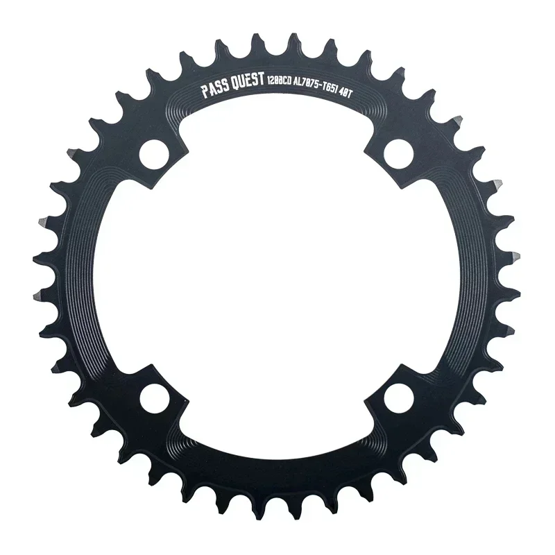 PASS QUEST 120BCD Round 36T 38T 40T 42T 44T 46T 48T Narrow Wide Chainring Road Bike Chain Wheel For Universal 120 BCD Crankset