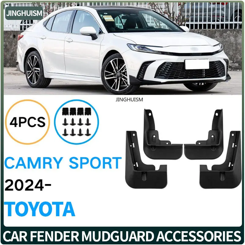 Mudguards Fenders for Toyota Camry Sport SE XSE 2024-2025 Black ABS Tire Accessories Car Vehicle Exterior Decor Protective Parts