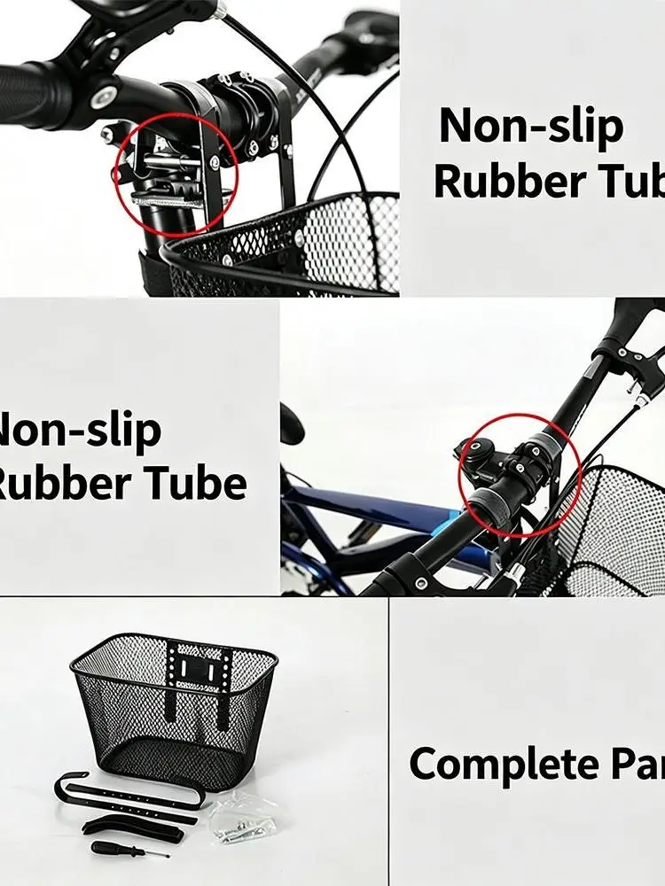 AliExpress NONE Black/Pink 12/14/16/18/20 inches Hanging Basket Easy To Install Waterproof Bike Rear Mesh Basket Large Cart Fixed Durable
