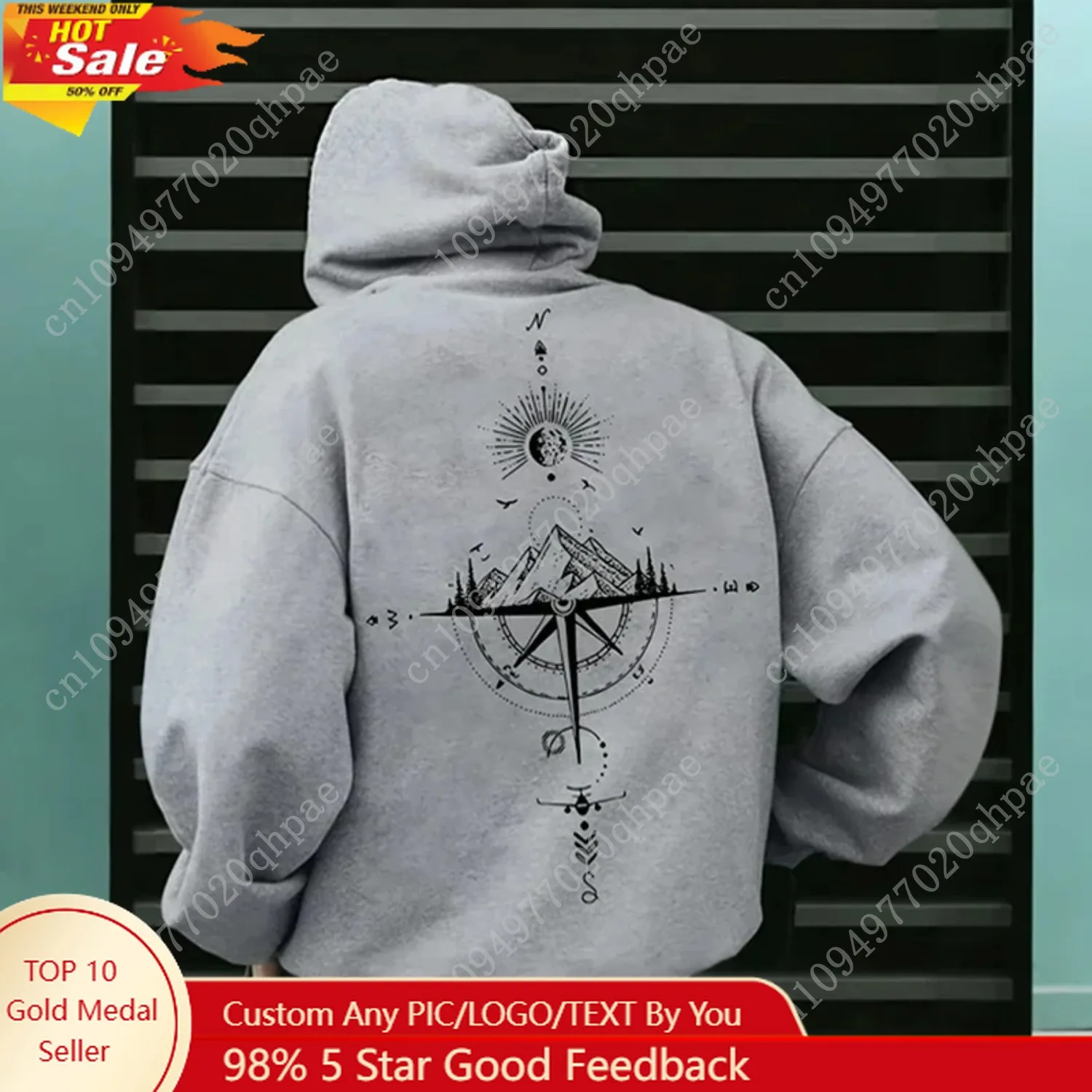 

Men's hoodies, high-quality long-sleeved hooded sweatshirts spring and autumn casual sports tops for men's wear