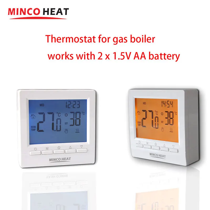 Gas Boiler Heating Temperature Regulator Hand Control AA Battery Thermostat Kid Lock Smart Thermostat Temperature Controller