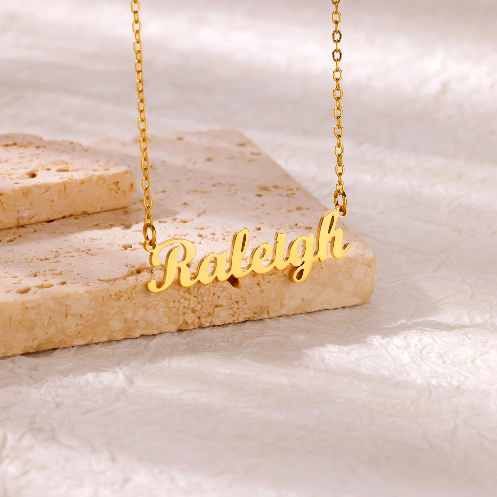 Custom Name Necklaces For Women Men Stainless Steel Customized Necklace Pendant Personalized Neck Chain Jewelry Birthday Gift