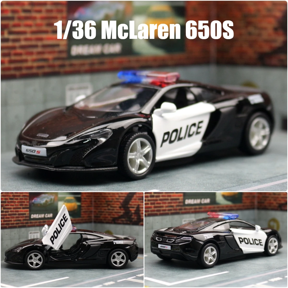 1/36 McLaren 650S Toy Car For Children RMZ City Diecast Miniature