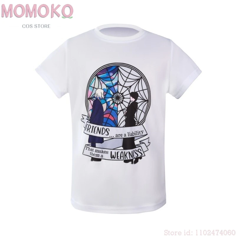 Disfraz adulto Tv Enid miércoles. Camisetas de llamada para fanáticos de Sinclair, camisas blancas, disfraces de halloween de 110-160cm