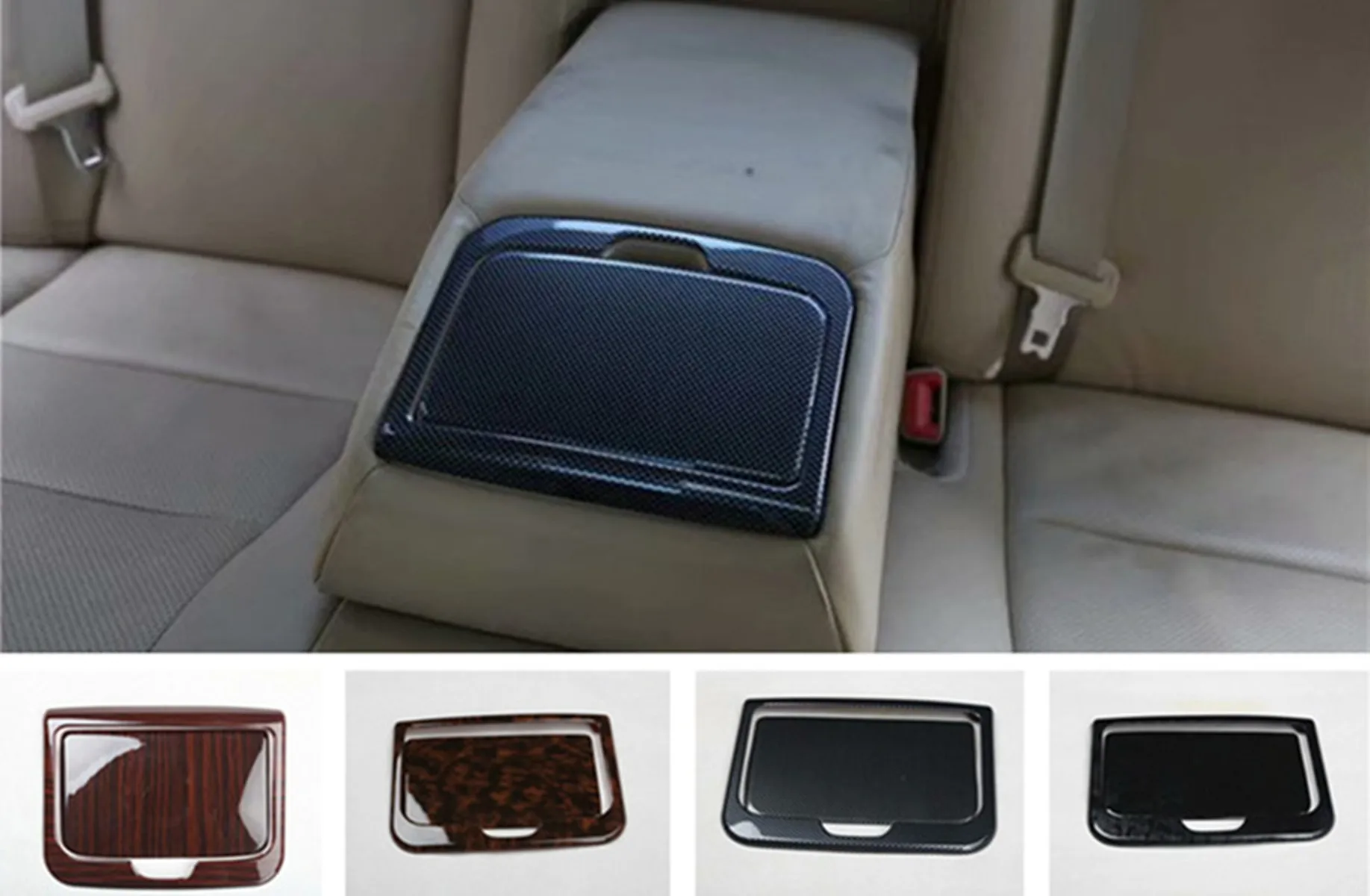 2pcs/lot ABS wooden grain rear glass cup decoration cover for 2012-2017 Toyota camry MK7 car accessories
