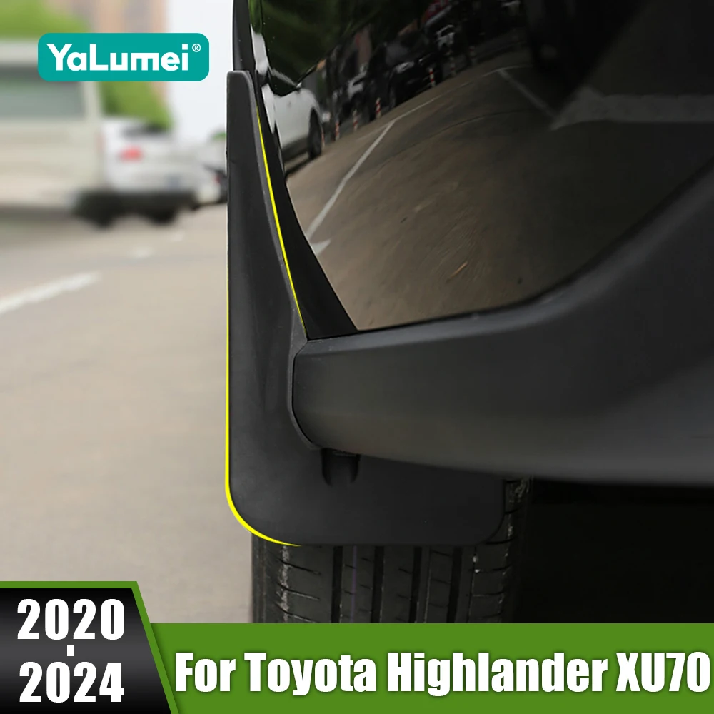

For Toyota Highlander XU70 Kluger 2020-2022 2023 2024 Hybrid Car Mudflaps Fender Mud Guard Flap Splash Flaps Protector Mudguards