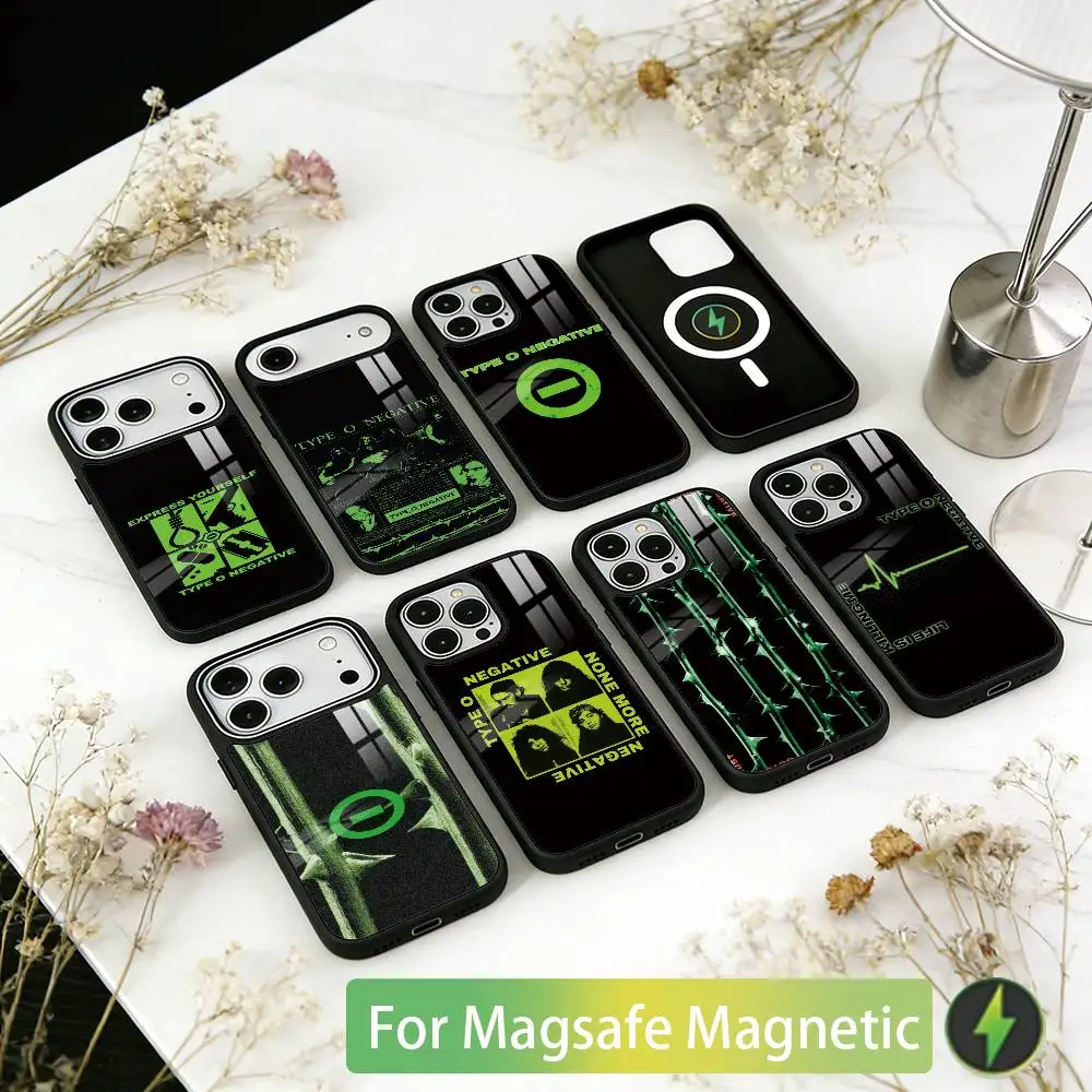 

Type O Negative Rock Band Phone Case For iPhone17,16,15,14,13,12,11 Plus,Pro Magnetic with Magsafe Wireless Charging