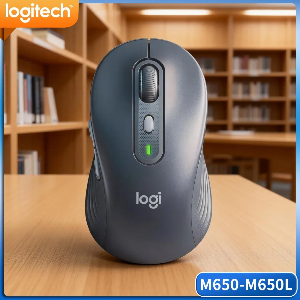 Logitech M650/M650L Signature Wireless Mouse Recycled Plastic Smart Adaptive Scroll Stable 10 Meter Transmission Laptop