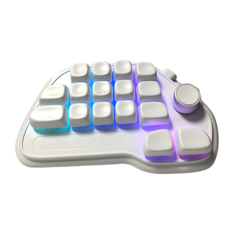

RGBs Backlit 17 Key Mechanical Numpad Hot Swappable USB Numeric Keyboards