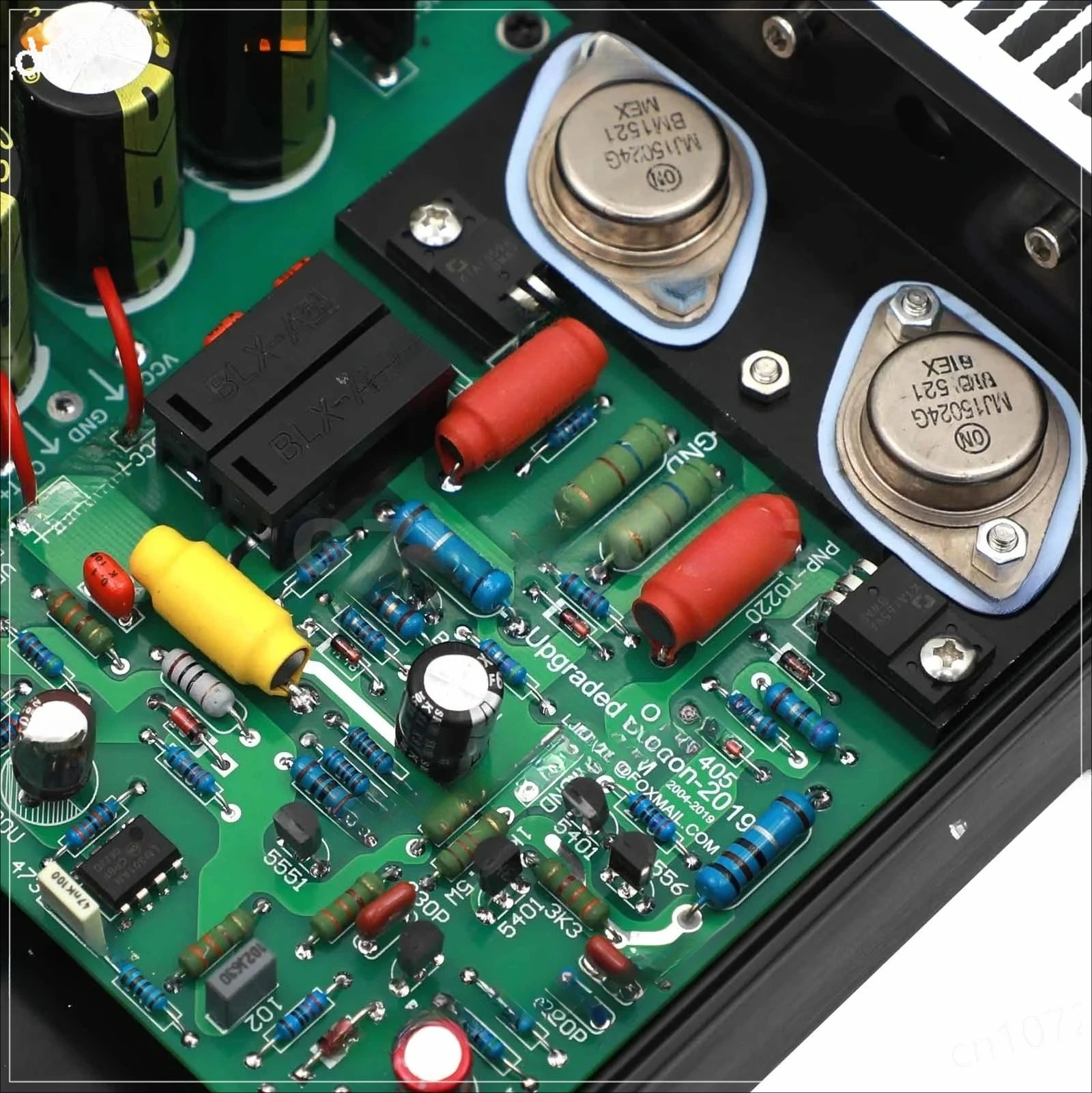 Mono Class  QUAD-405 Power amplifier 80W Base on QUAD405 Power amp With VU Level Meter