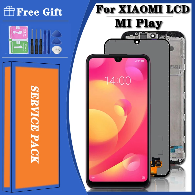 5.84''Test For Xiaomi Mi Play LCD M1901F9E Display Touch Screen Digitizer Assembly For Xiaomi mi play LCD Replacement Parts