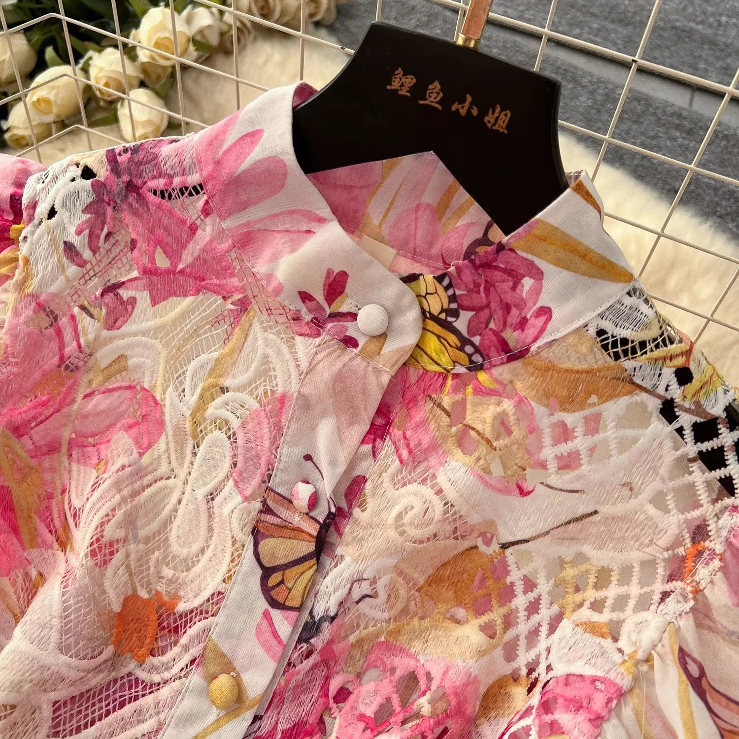 Summer Gorgeous Flower Embroidery Lace Spliced Wedding Dress Women Ruffles Sleeve Colorful Belt Long Robe Holiday Party Vestidos