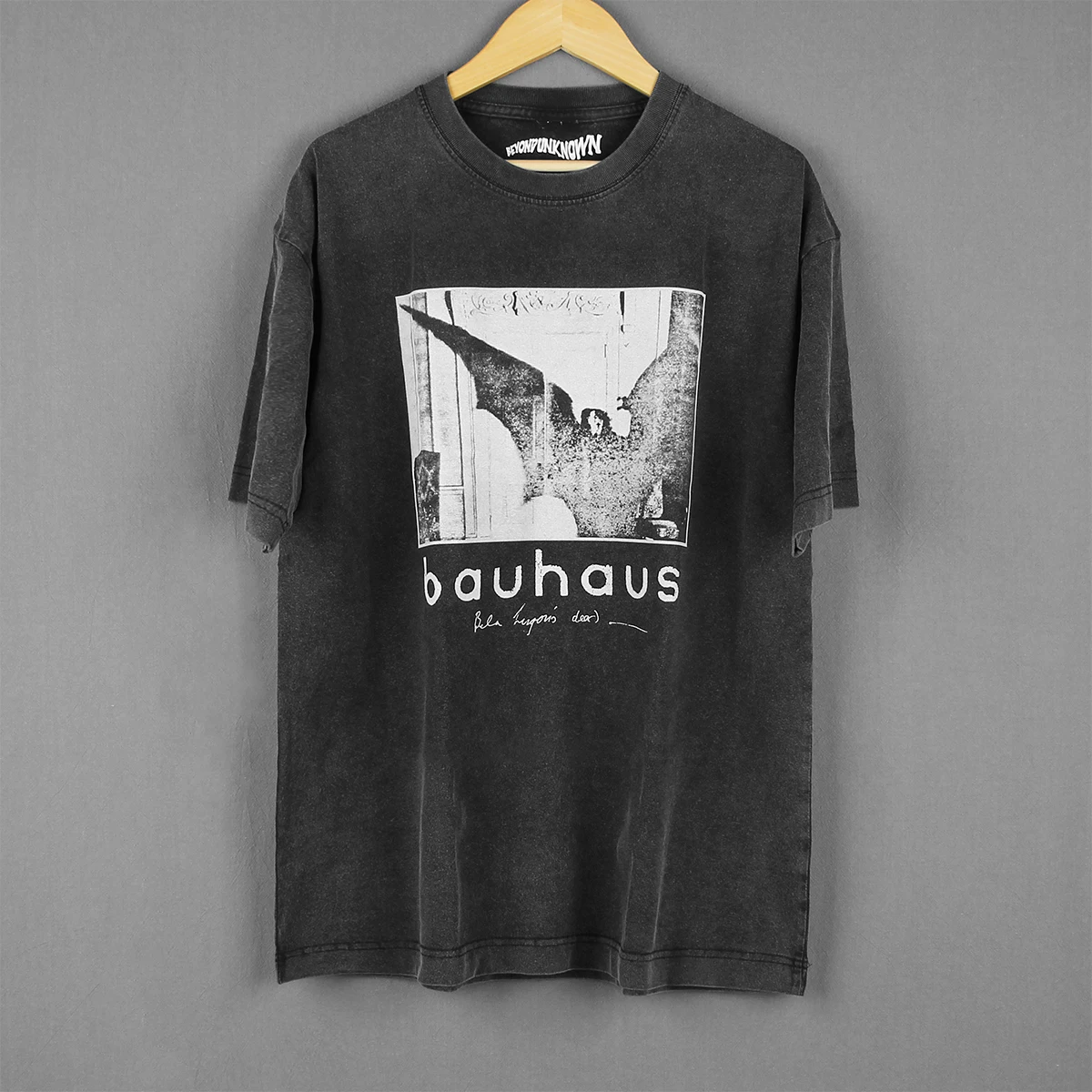 Bauhaus T-Shirt Bela Lugosi's Dead New Wave Goth Rock Post Punk Cocteau Twins Band Summer Men's Clothing Washed Cotton Tee Shirt