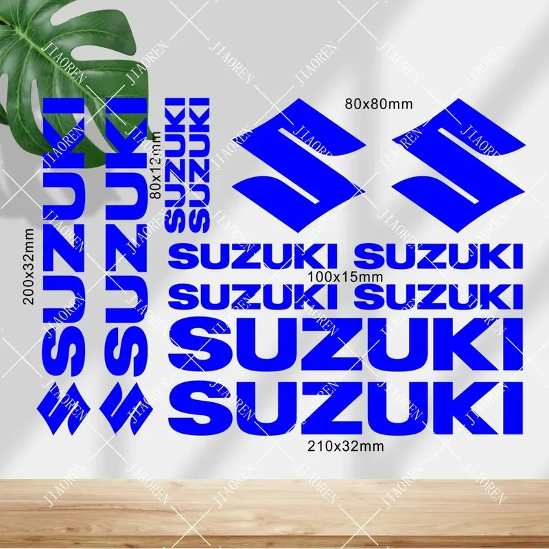 

Christmas Suzuki Sticker Logo Motorcycle Tank Helmet Bike Car Vinyl Blue Decal Kit