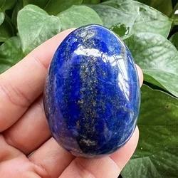 1PC Polished Stone Egg for Easter Day, Palm/Pocket/Worry Enegry Healing Crystal Display Sphere Figurine Fengshui, Lapis Lazuli