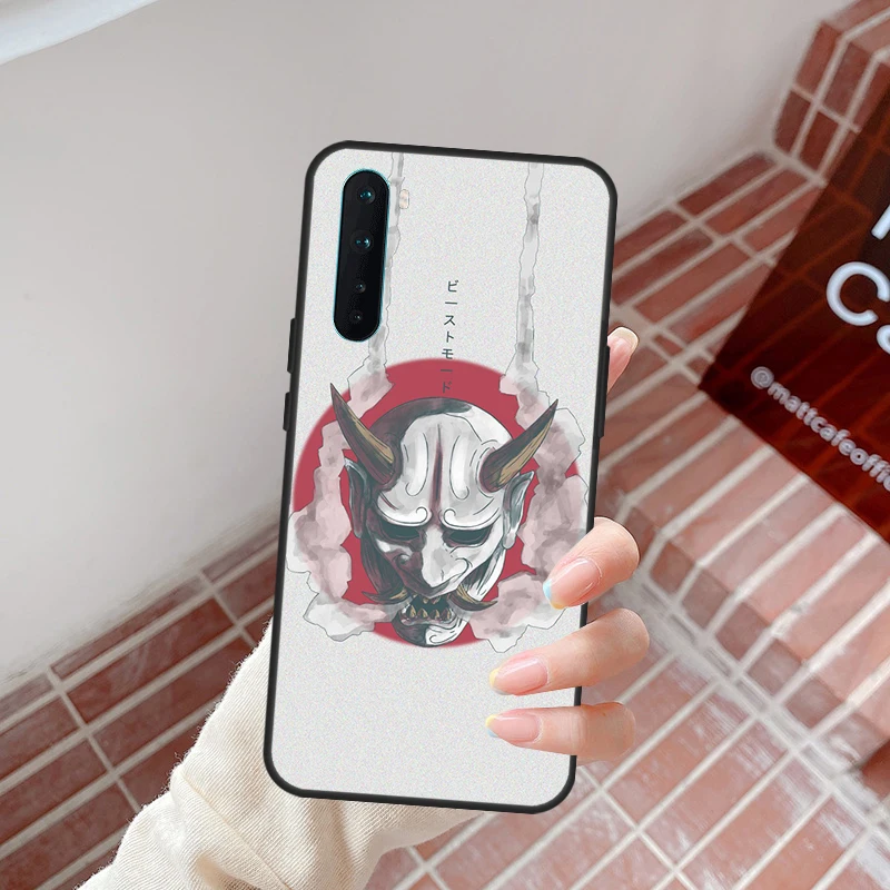 Oni Hannya Demon Mask Case For OnePlus 10 Pro 9 Pro 8T 10T Ace 9R 9RT OnePlus Nord 2 2T CE 2 Lite N10 N20 Cover