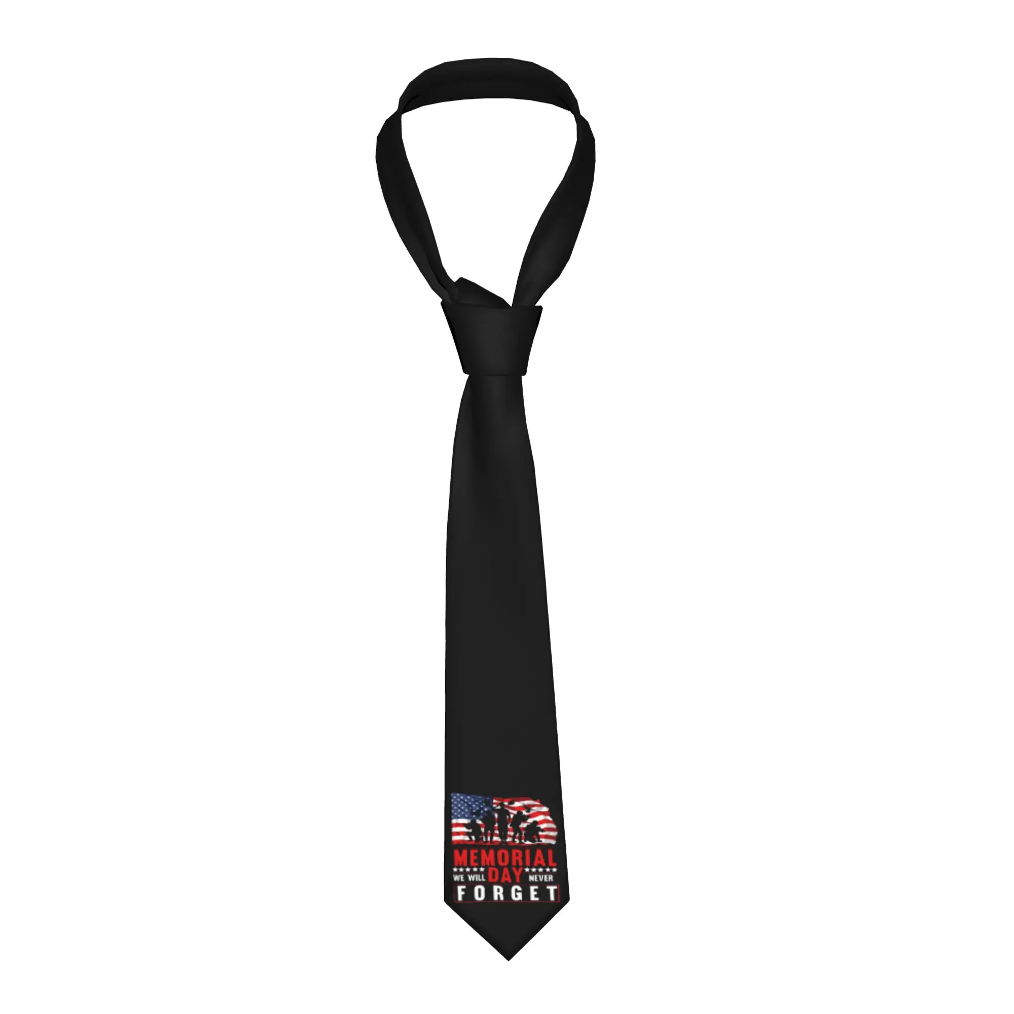 Formal Memorial Day  Ties for Business Men Soldiers American  Necktie