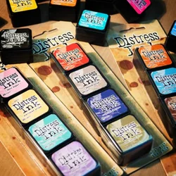 4 Colors/set Vintage Color Mini Printing Inkpad DIY Envelopes/Birthday Cards/manual Ledger Painting Decorative Printing Inkpad