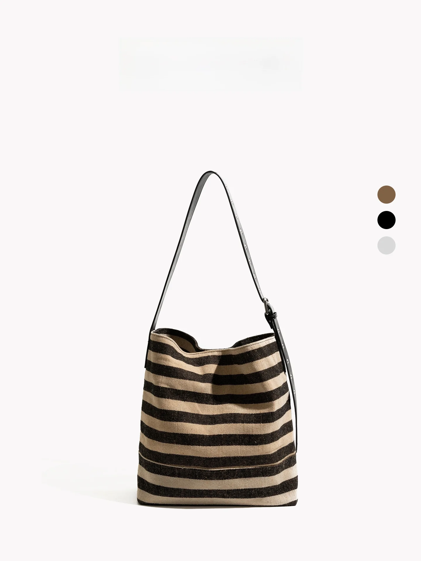 

Lazy Stripe Canvas Tote Bag Orange Girl Korean Style Large Capacity Slant Cross Casual Versatile Shoulder Bag for Women