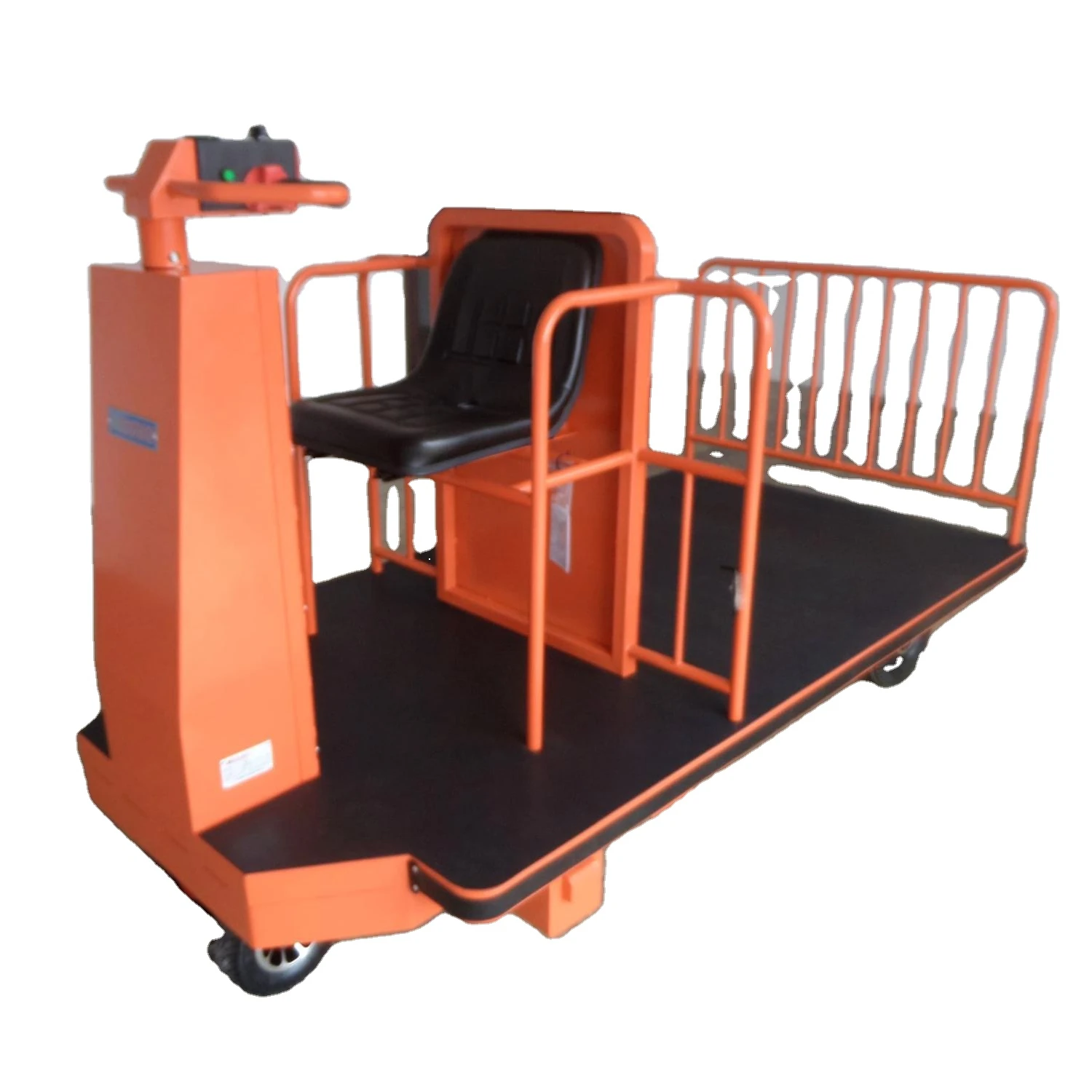 Small Heavy Duty Front Cargo Tricycle Electric Warehouse Flatbed Trolley Carts