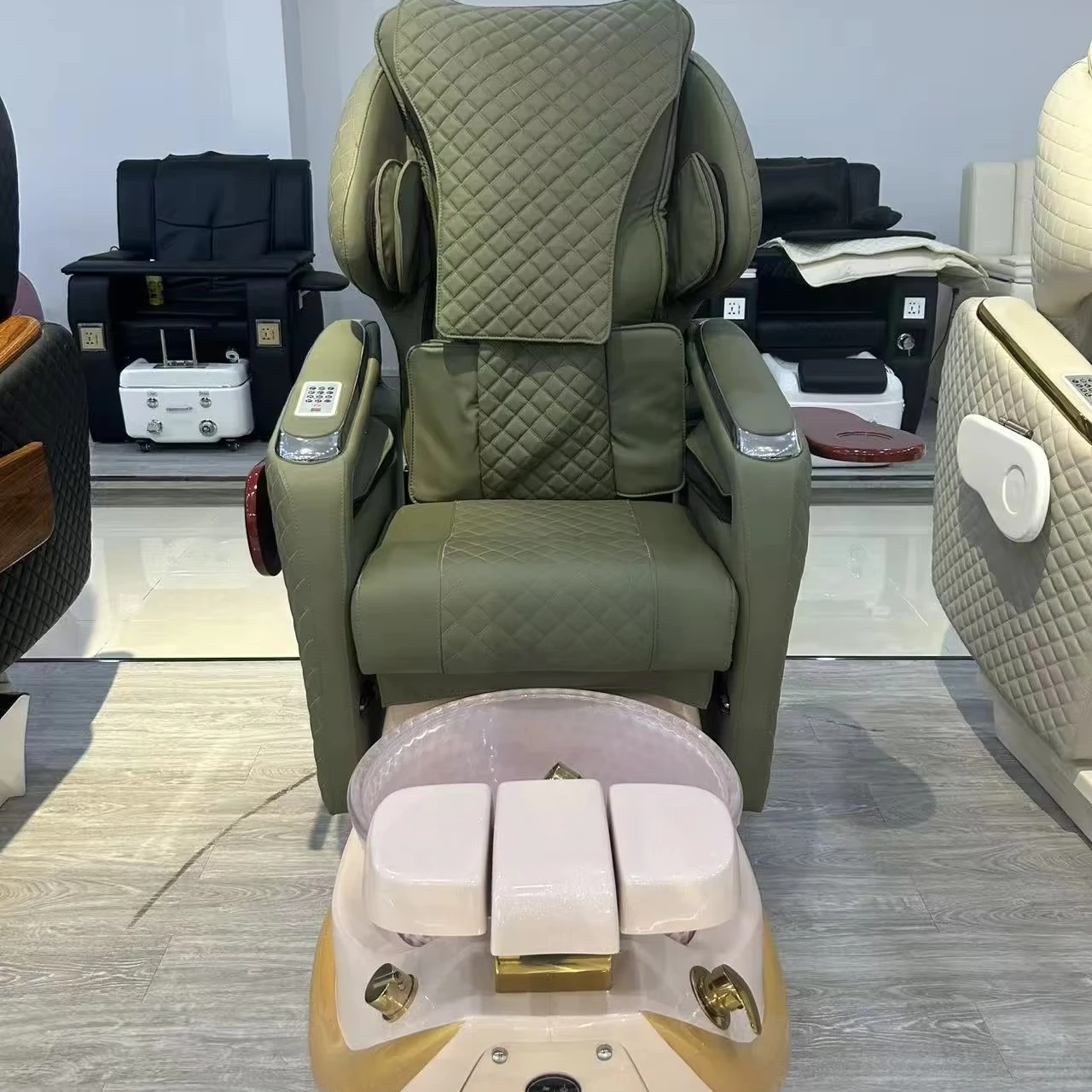 Professional Luxury Nail Pedicure Spa Salon Furniture Custom Color Pedicure Stations Massage Pedicure Chair