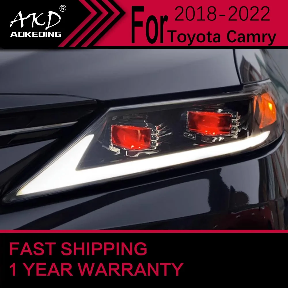 

Car Lights for Toyota Camry XSE LED Headlight 2018-2022 Camry Head Lamp Drl Projector Lens Automotive Accessories