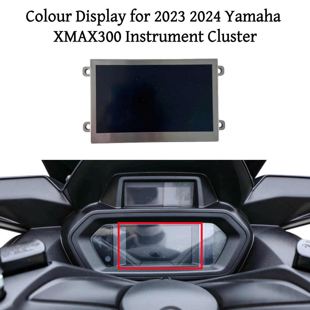 Replacement Colour LCD Display for 2023 2024 Yamaha XMAX 300 Instrument Cluster