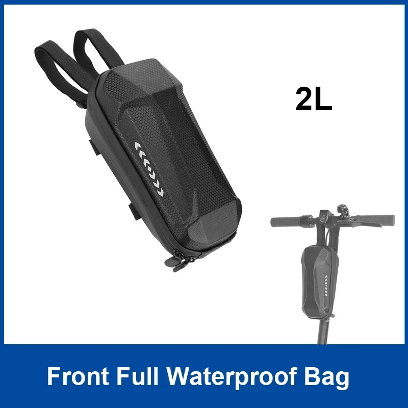 

2л полностью водонепроницаемая жесткая сумка для электрических скутеров, велосипедный передний светоотражающий подвесной чехол на руль, портативные сумки для хранения